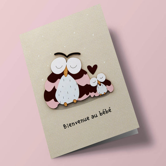 Bouts de bois - Bienvenue au bébé, chouettes