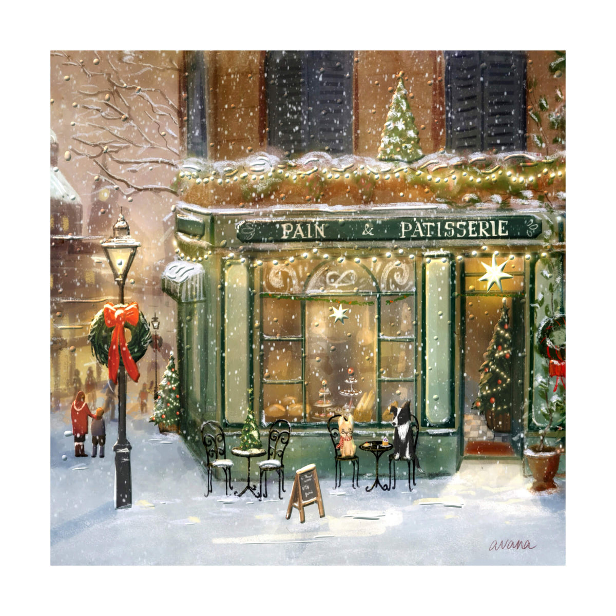 Une face de "Le Noël de Sam" par Raven Avana