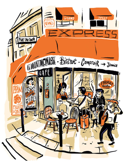 Une face de "Bistrots" par Romain Fwells