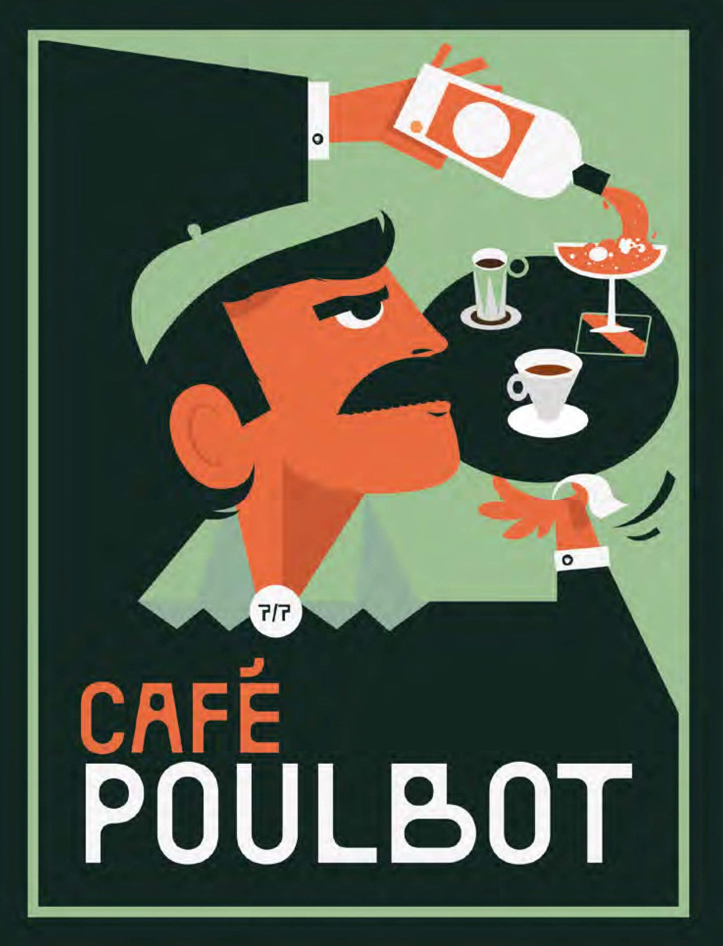 Une face de "Bistrots" par Romain Fwells