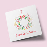 Noël Bijoux - Rouge-gorge sur couronne de Noël