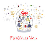 Noël Bijoux - Rennes dans une boule à neige