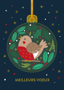 Boules de Noël - Rouge-gorge