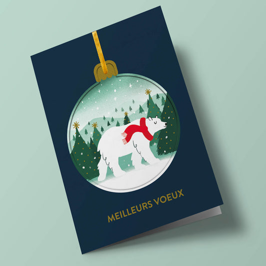 Boules de Noël - Ours polaire