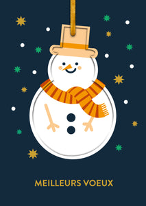 Boules de Noël - Bonhomme de neige