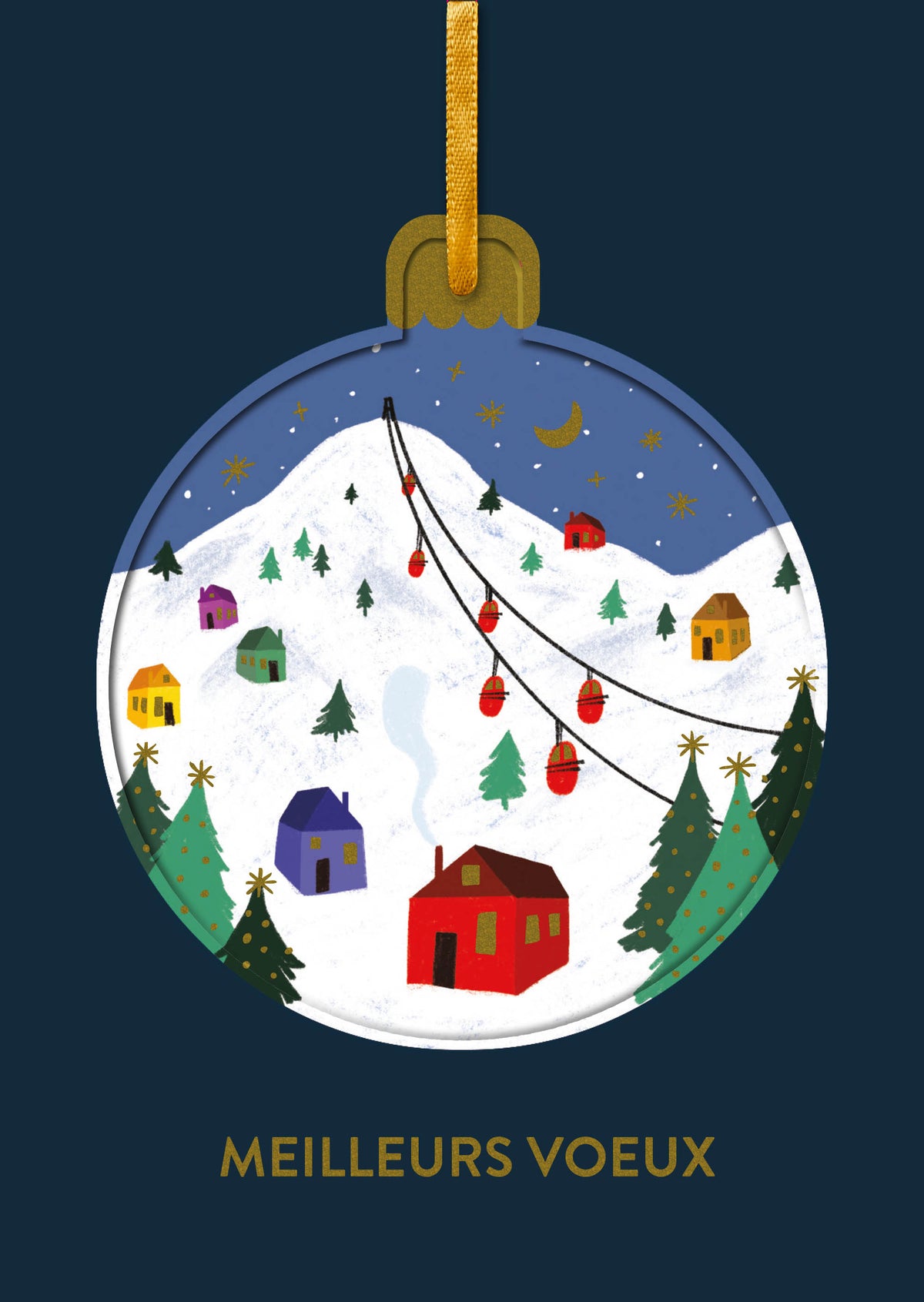 Boules de Noël - Pistes de ski