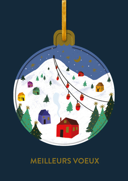 Boules de Noël - Pistes de ski