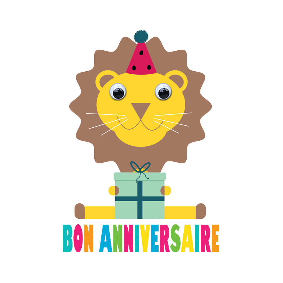 Paws & Party Hats - Découpée Lion