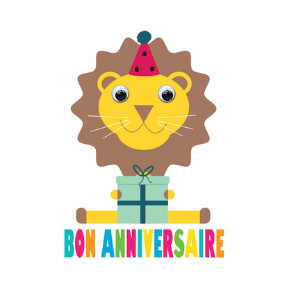 Paws & Party Hats - Découpée Lion