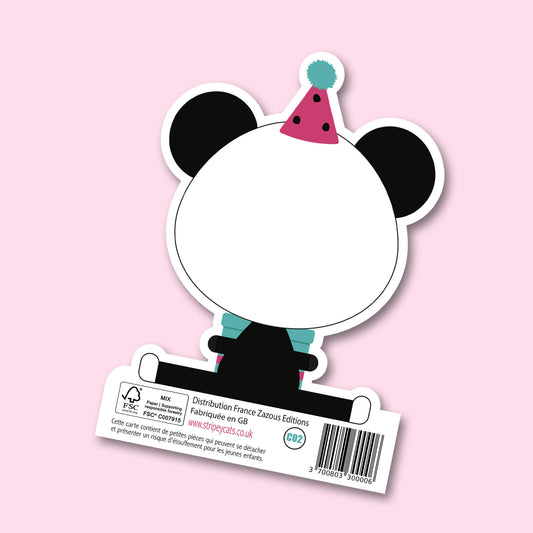 Paws & Party Hats - Découpée Panda