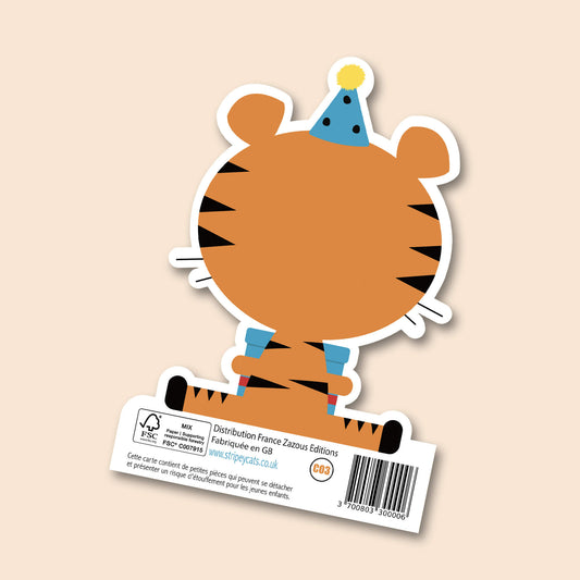 Paws & Party Hats - Découpée Tigre