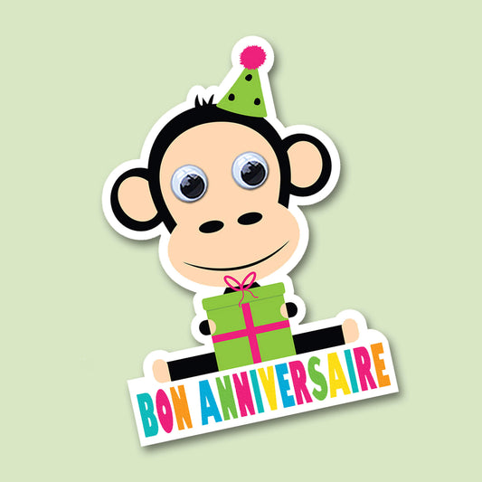 Paws & Party Hats - Découpée Singe