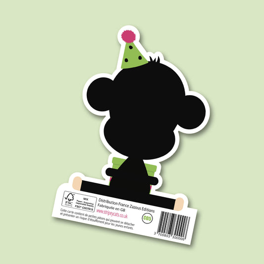 Paws & Party Hats - Découpée Singe