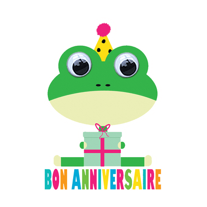 Paws & Party Hats - Découpée Grenouille