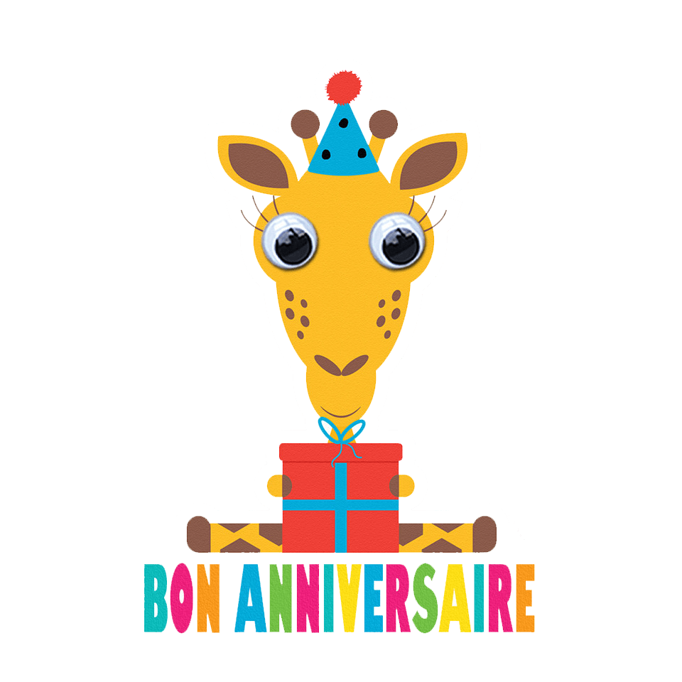Paws & Party Hats - Découpée Girafe