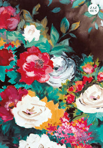 Petit Carnet - Bouquet de roses et éclats de couleurs