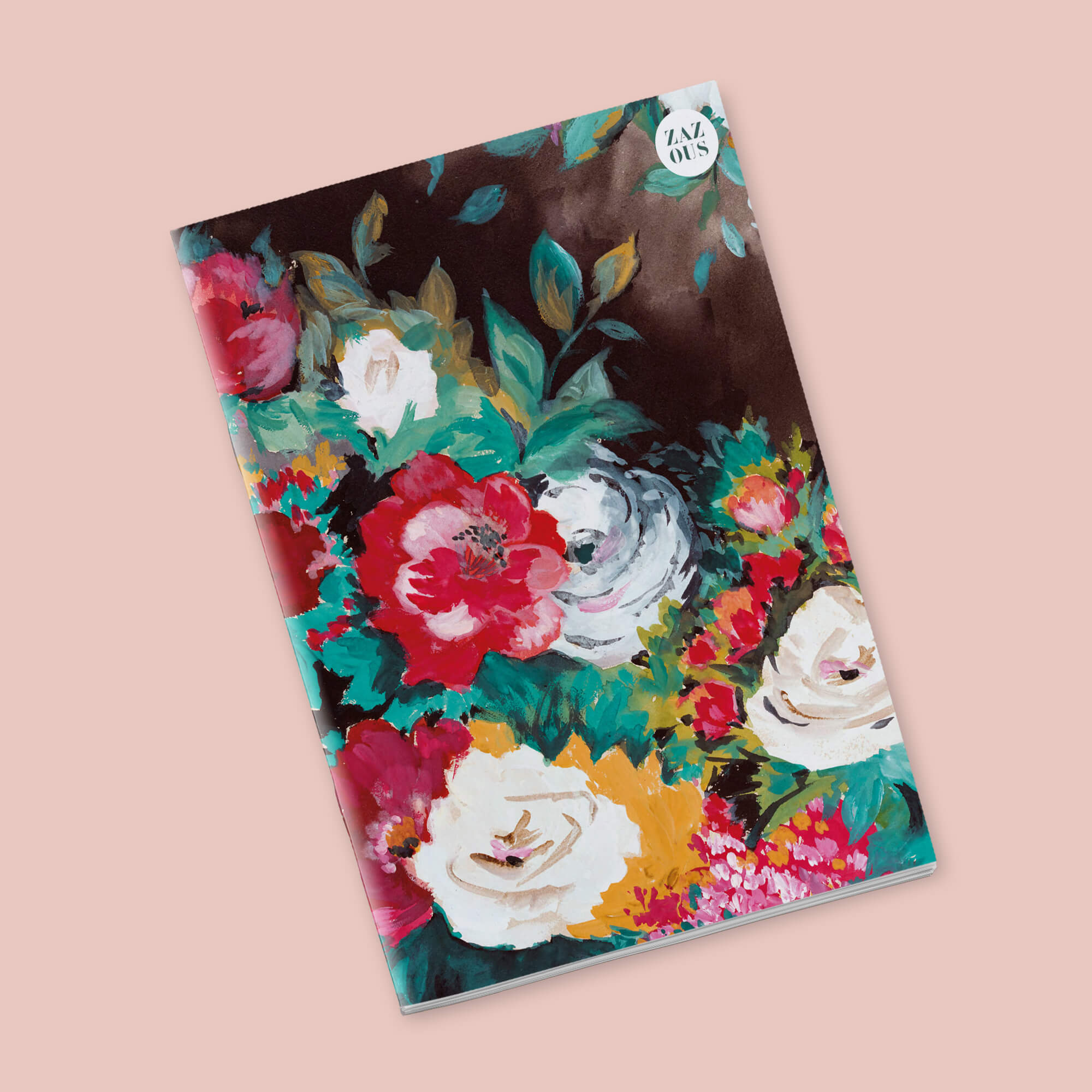 Petit Carnet - Bouquet de roses et éclats de couleurs