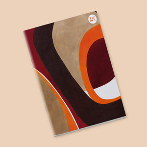 Petit Carnet - Papier peint années 70 orangé