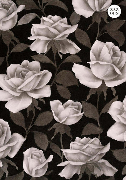 Petit Carnet - Black roses