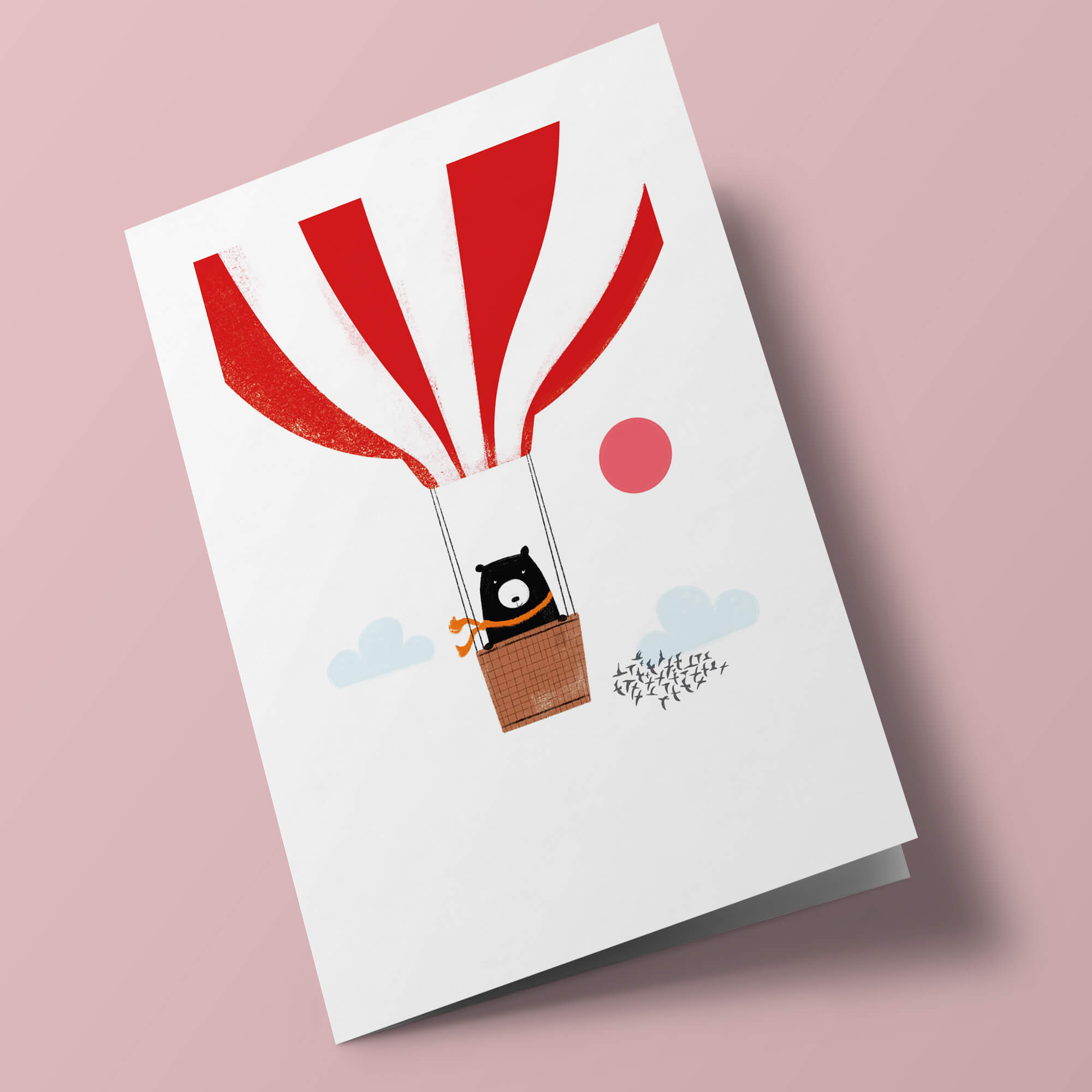 Bear - bear in a hot air balloon