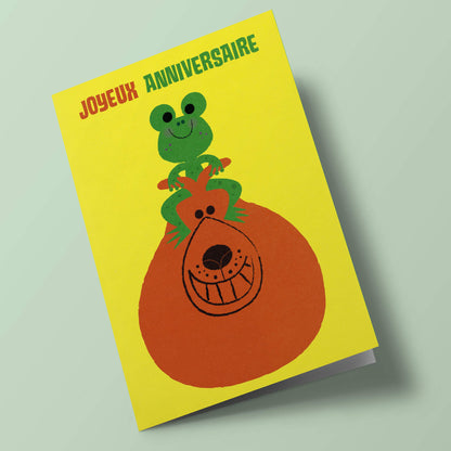 Happy Folk - Grenouille sur ballon sauteur