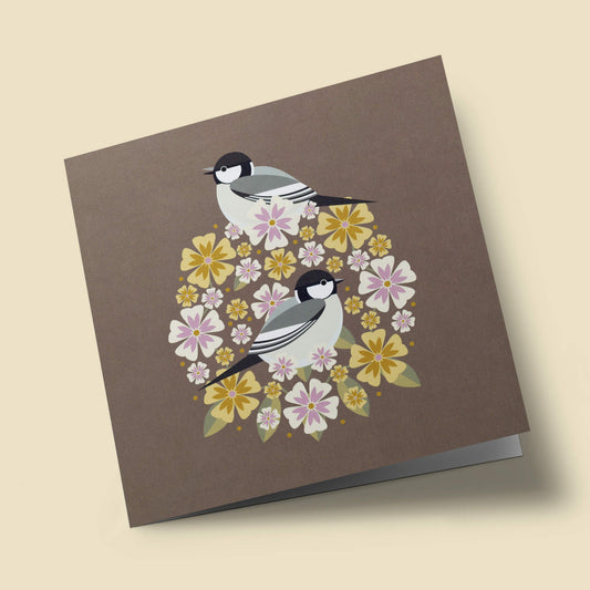 I like birds - Oiseau mésange noire