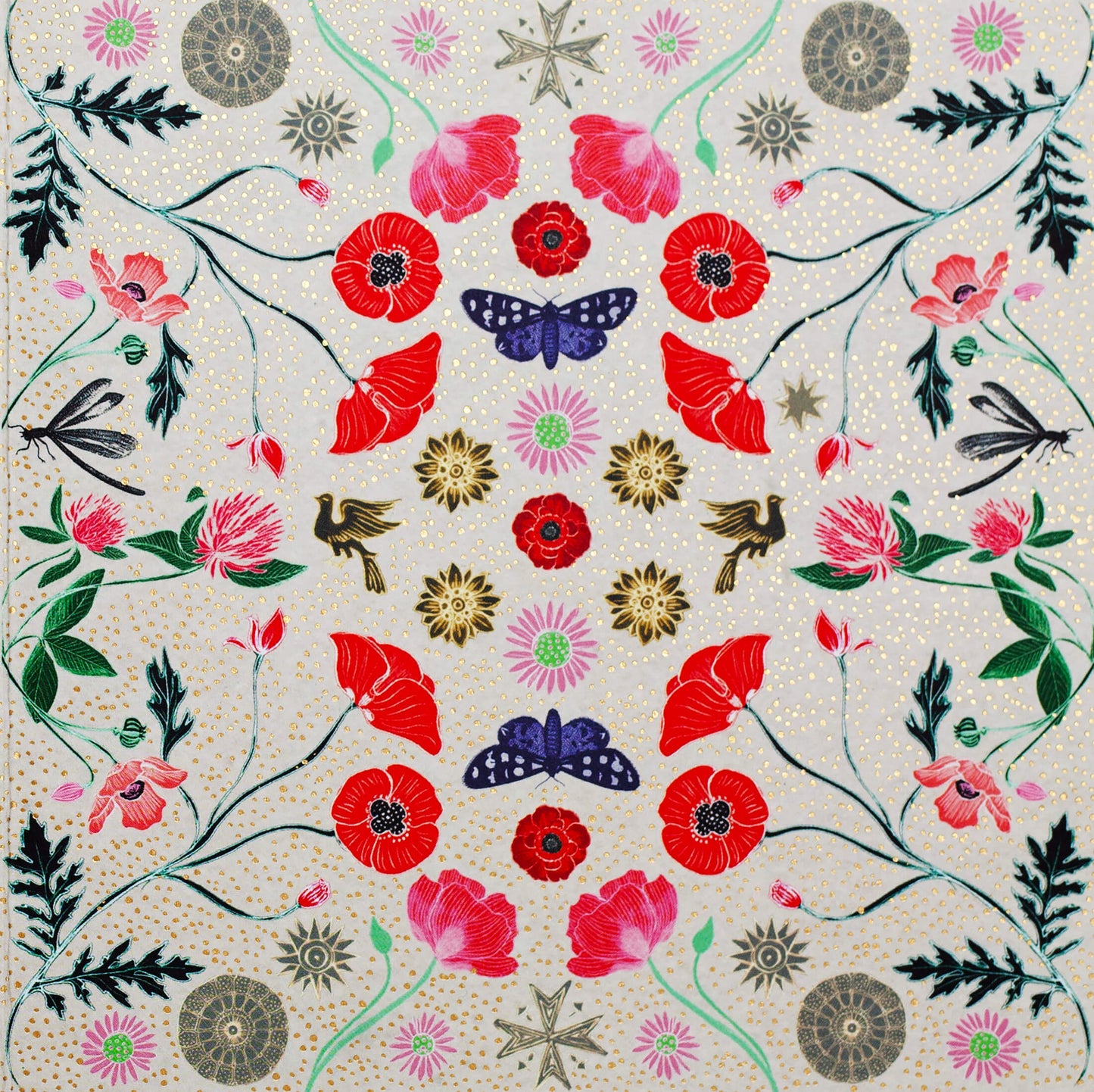 Kaleidoscope - Papillons et coquelicots
