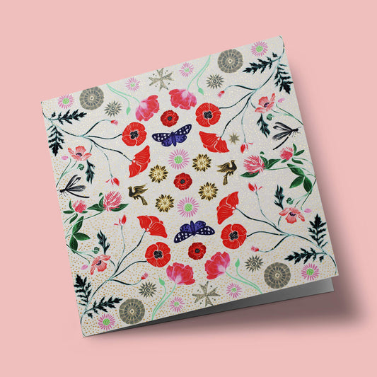 Kaleidoscope - Papillons et coquelicots