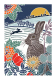 Nature Trail - lapin - paysage hivernal