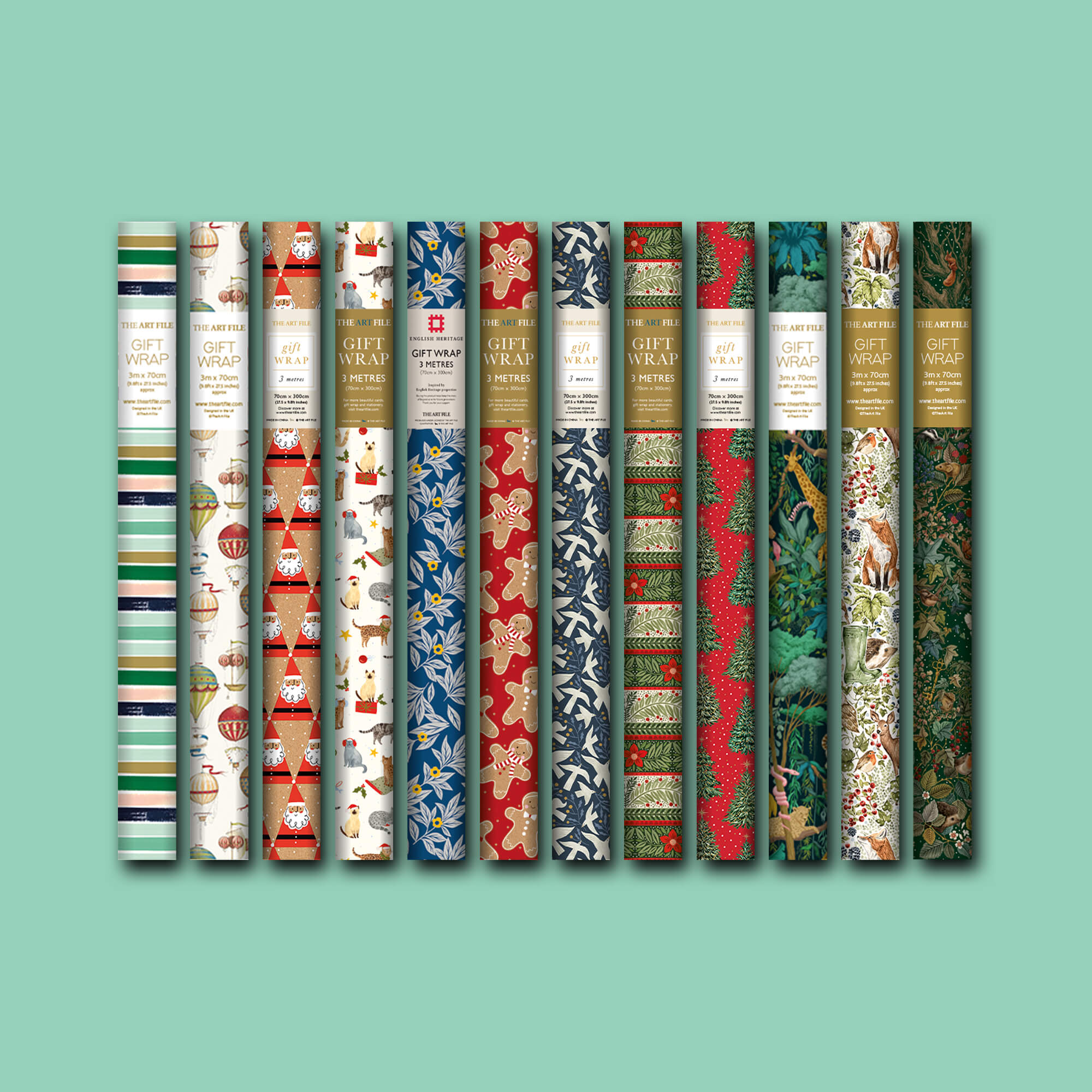 12 Rouleaux de Papier Cadeau