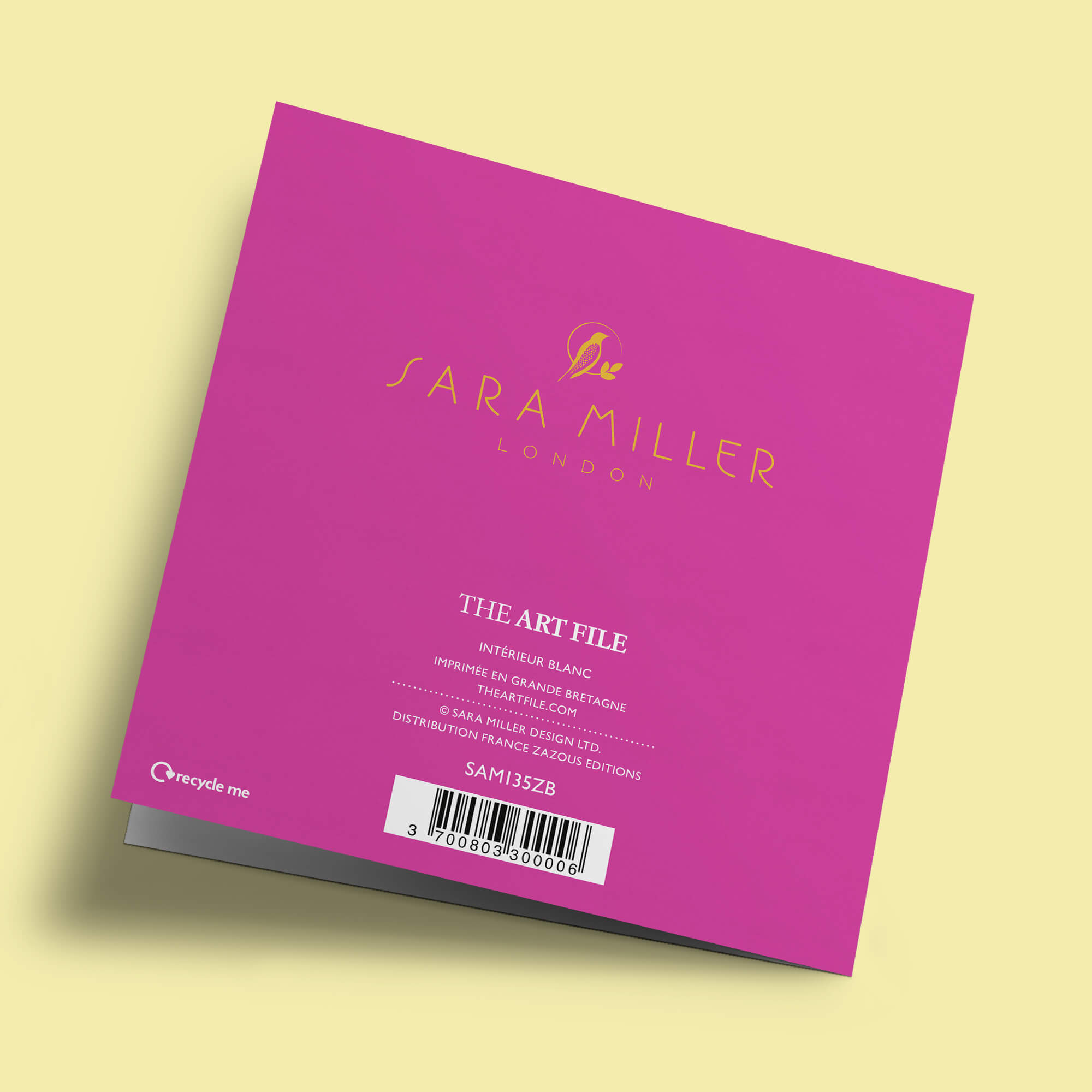 Sara Miller - Girafes sur fond rose foncé