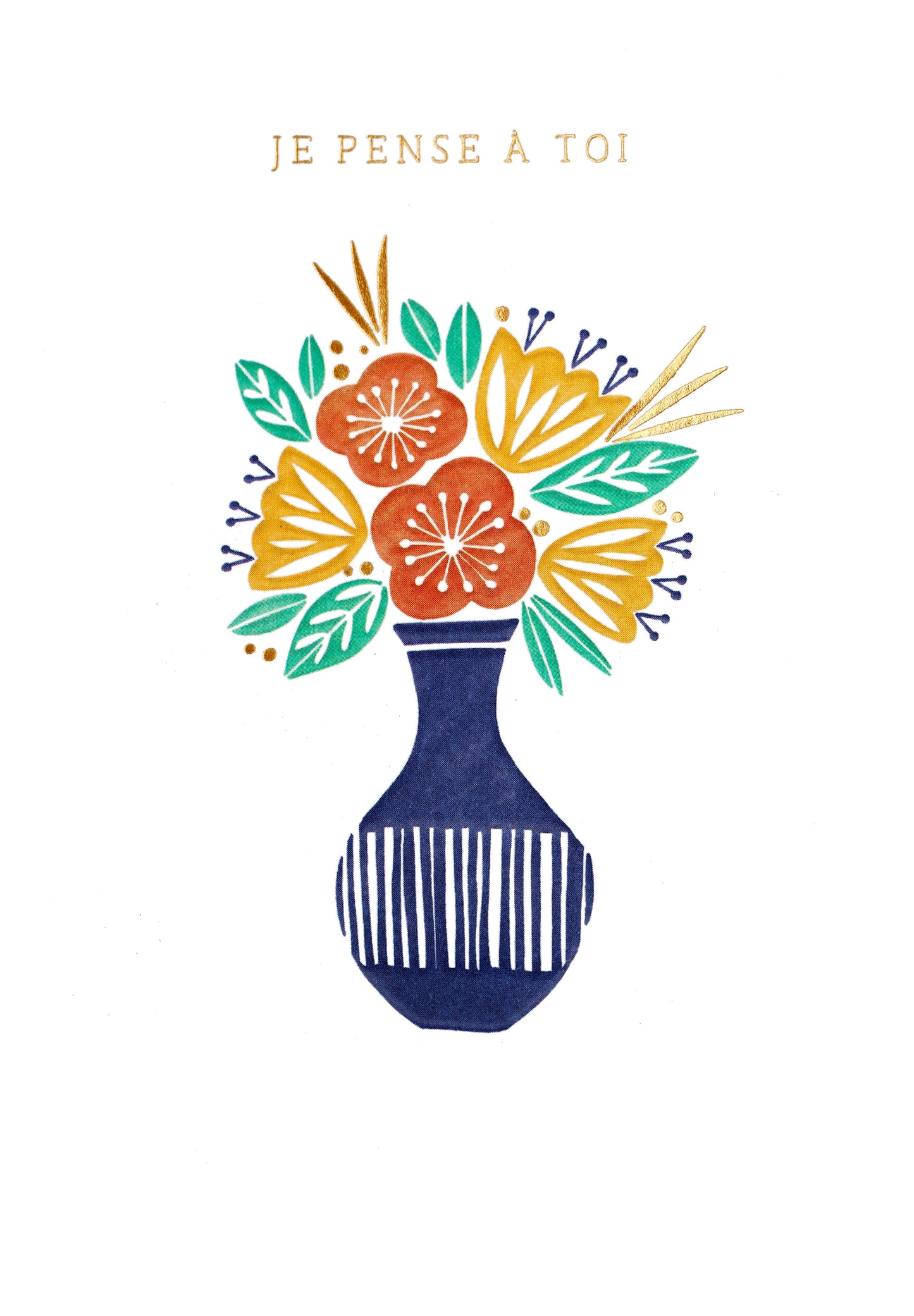 Stamp - Bouquet de fleurs, je pense à toi