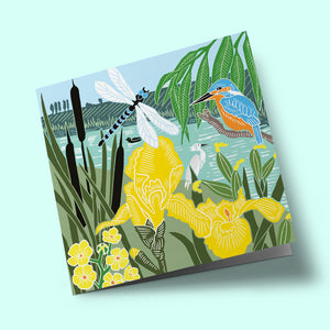 Nature Trail - Martin-pêcheur et libellule à la rive