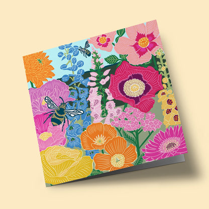 Nature Trail - Bee and flowers