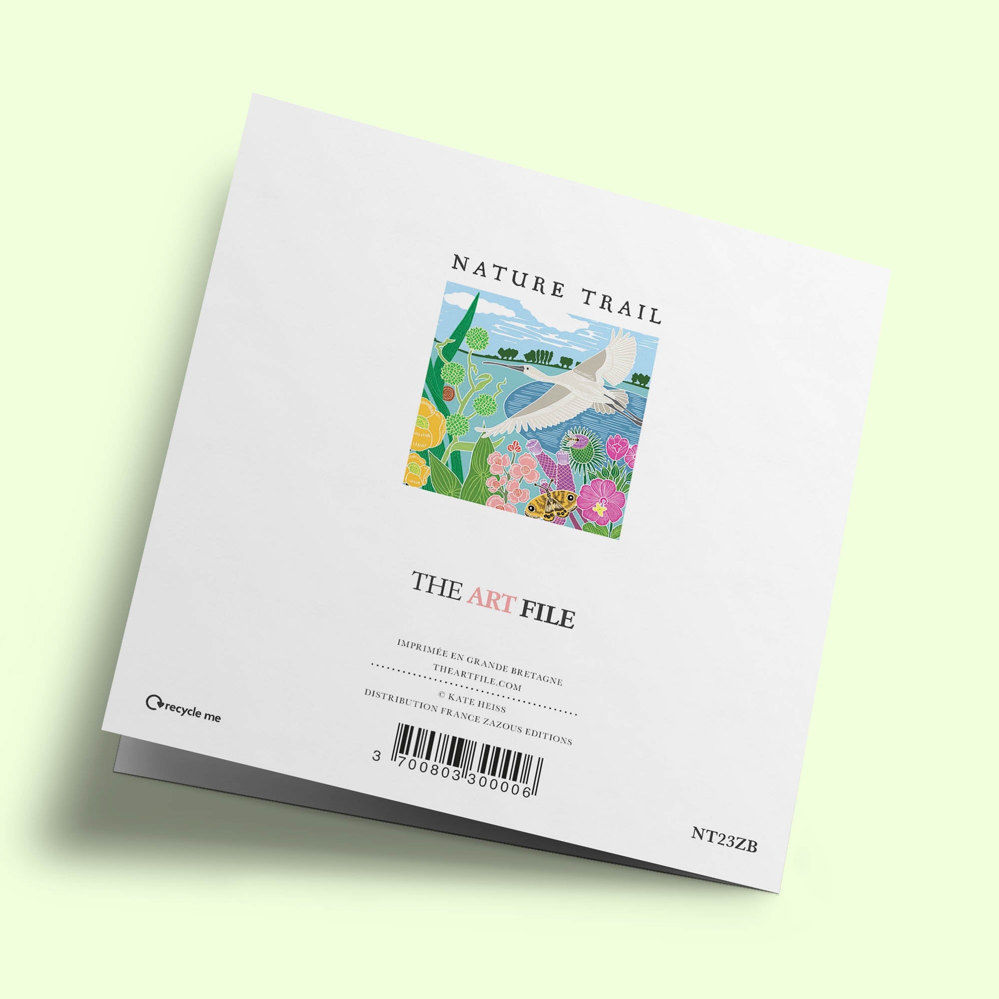 Nature Trail - Spatule et fleurs devant le lac