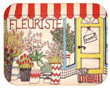 Carte en bois - Fleuriste