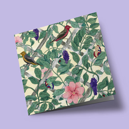 Art & Craft - Oiseaux, vignes et papillons