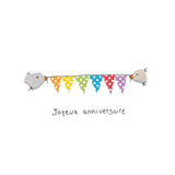 Sea Glass - Happy Birthday, Bunting Garland