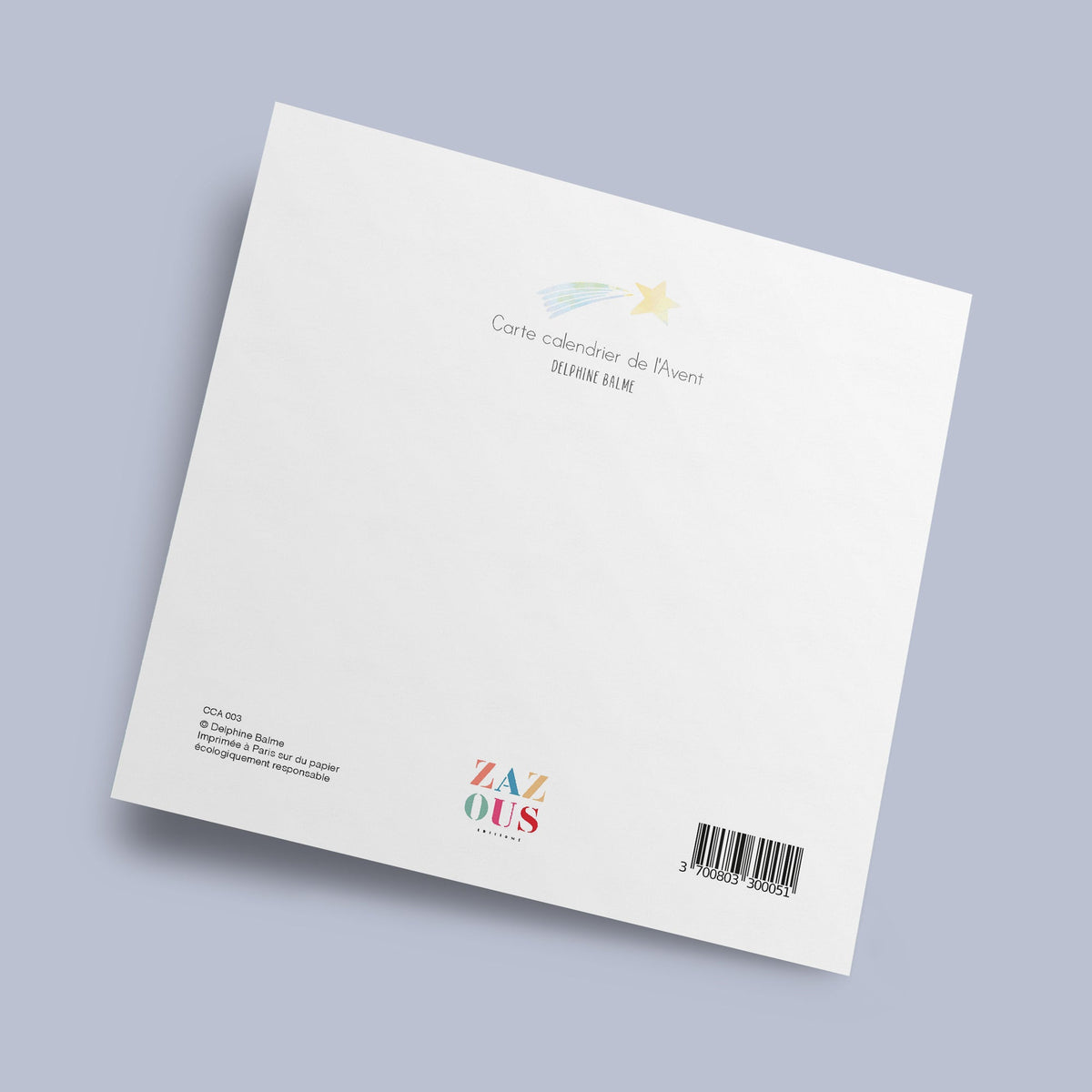 Carte calendrier de l'Avent - Delphine Balme
