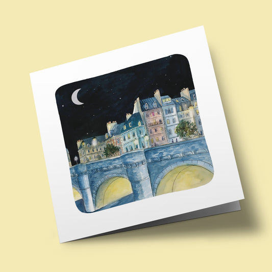 Memories of Paris - Pont Neuf in the evening