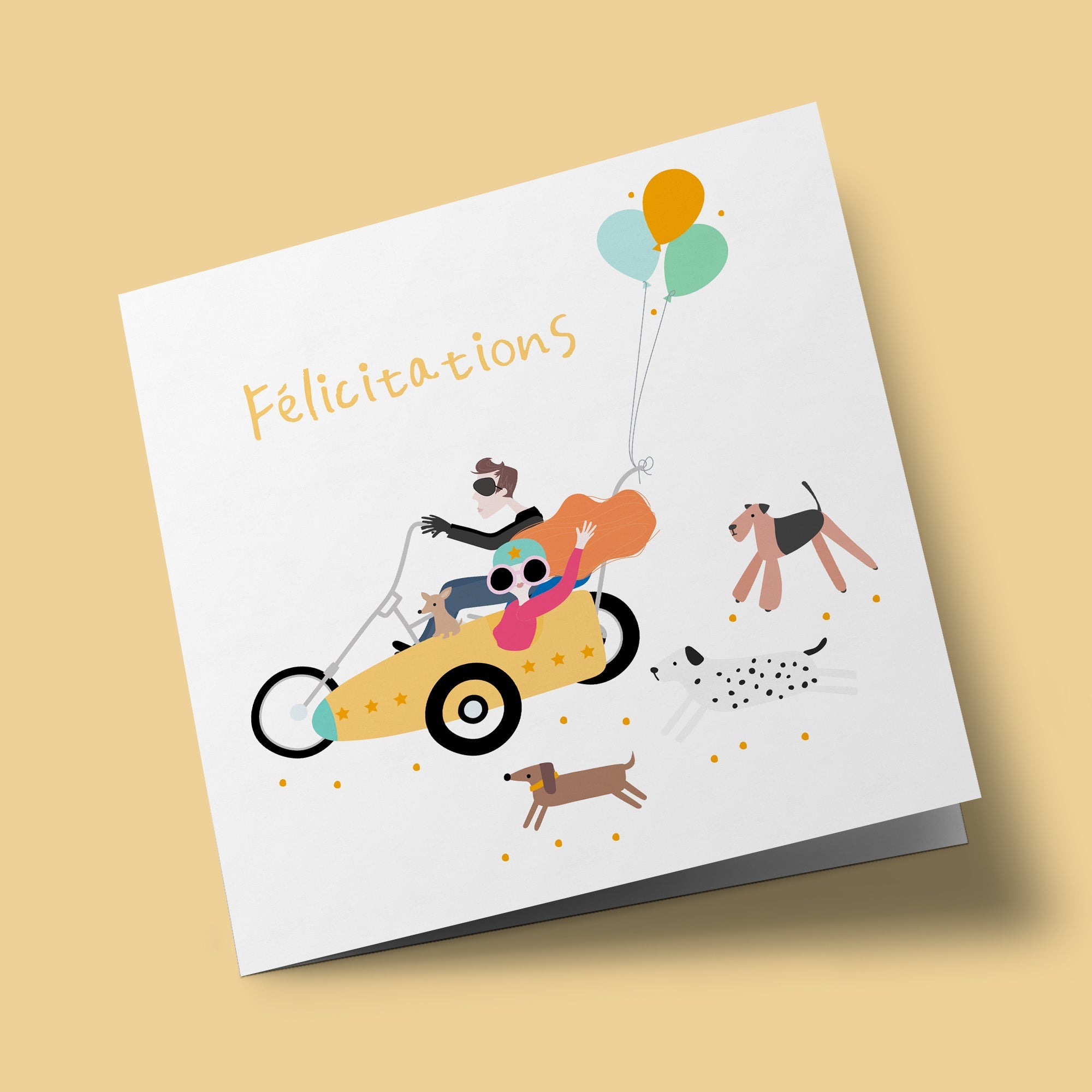 Happy Days - félicitations sidecar