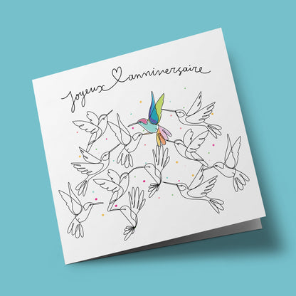 Mobius - birthday hummingbird