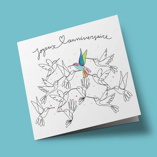Mobius - birthday hummingbird