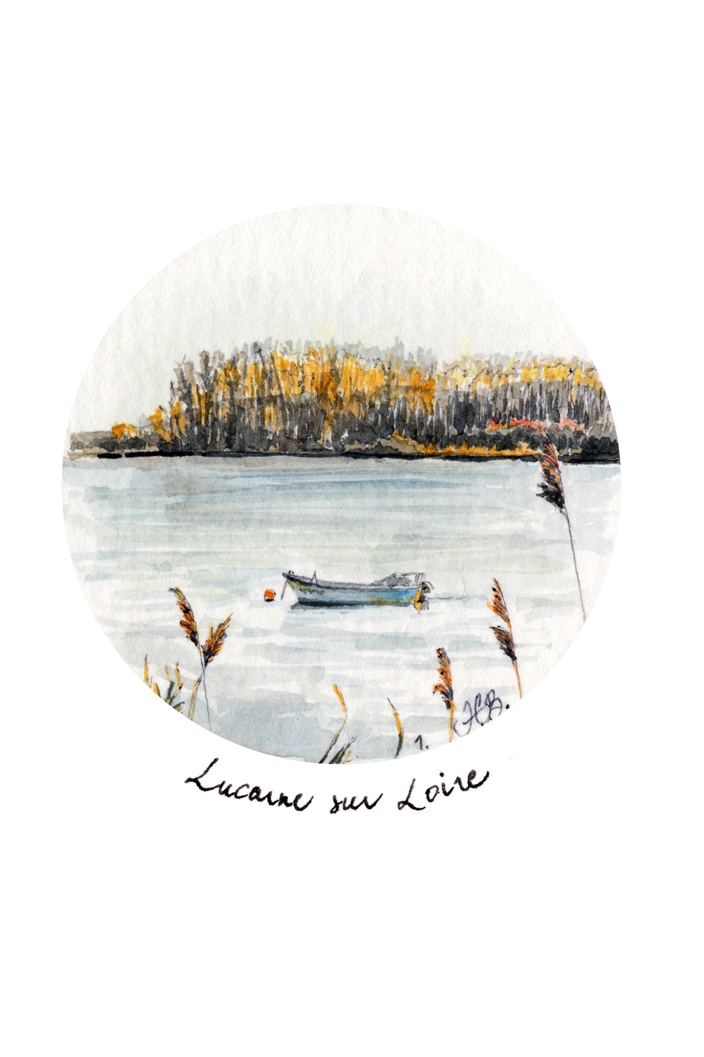 Skylight on the Loire - Small boat in Basse-Indre