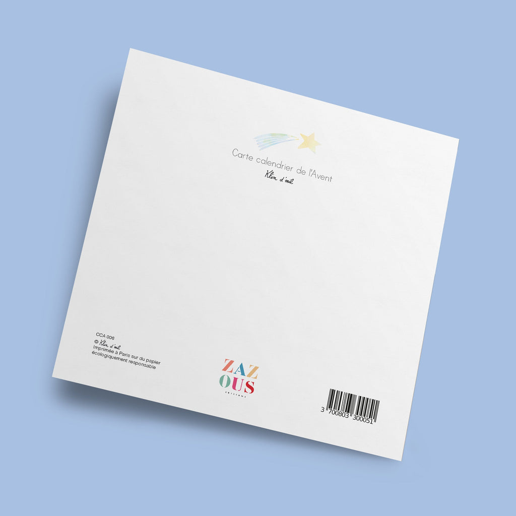 Carte calendrier de l'Avent - Emilie Capman