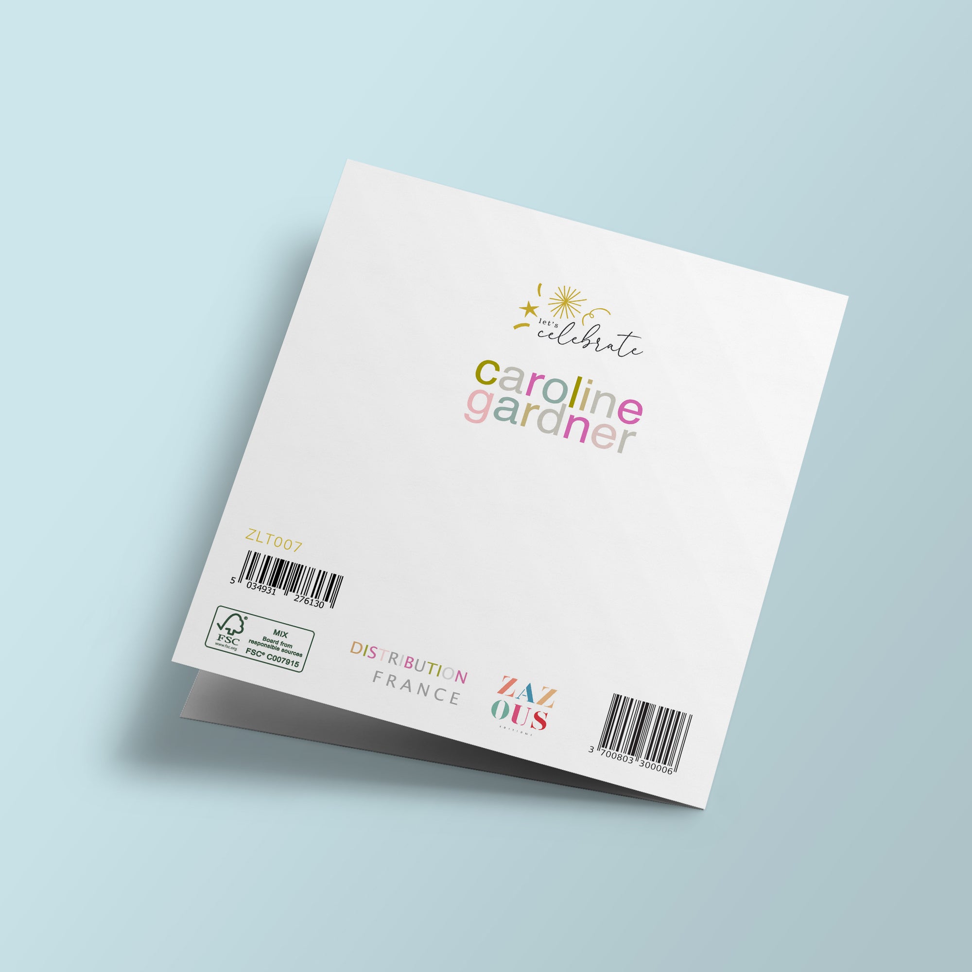 Let's Celebrate - planets in a dark circle, on a light background