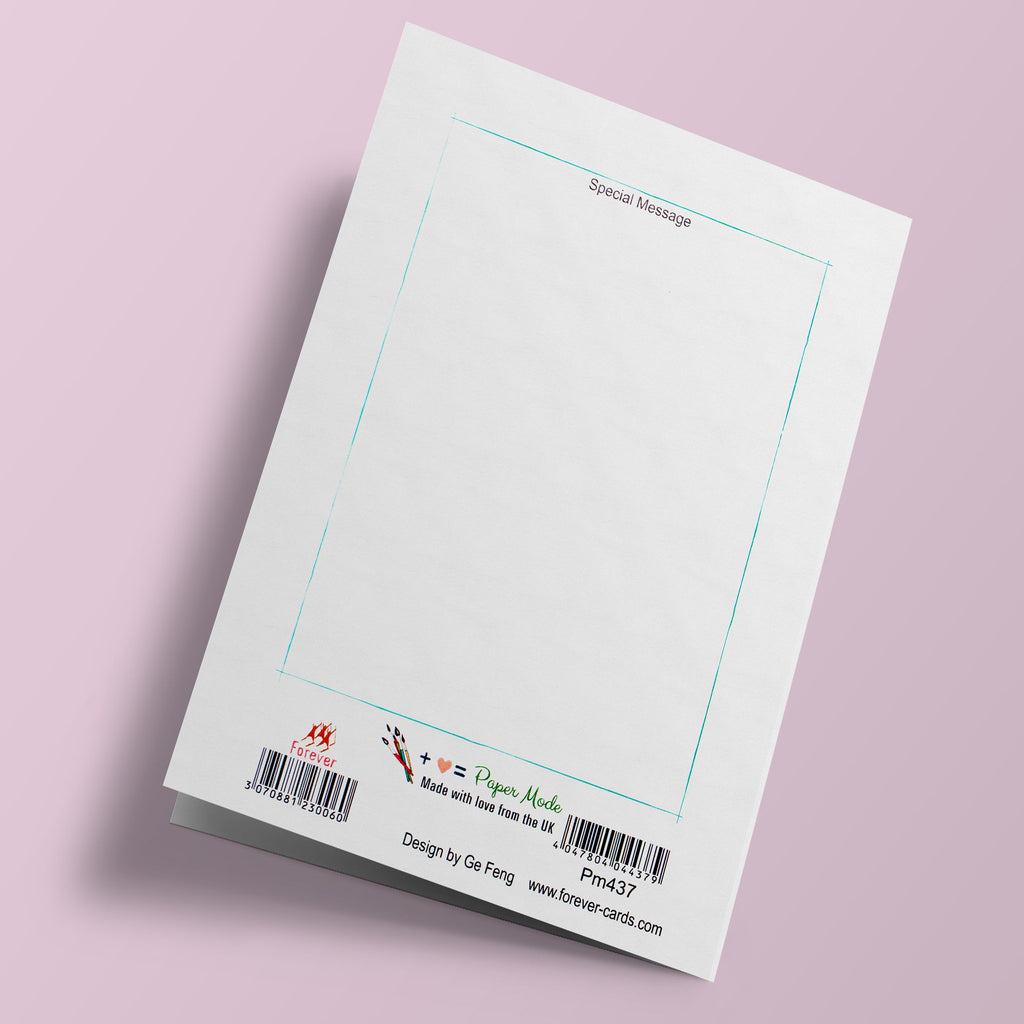 Carte découpée - Abeilles et fleurs