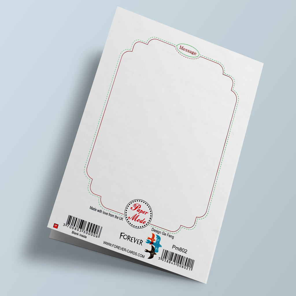 Carte découpée - Chouettes et feuilles