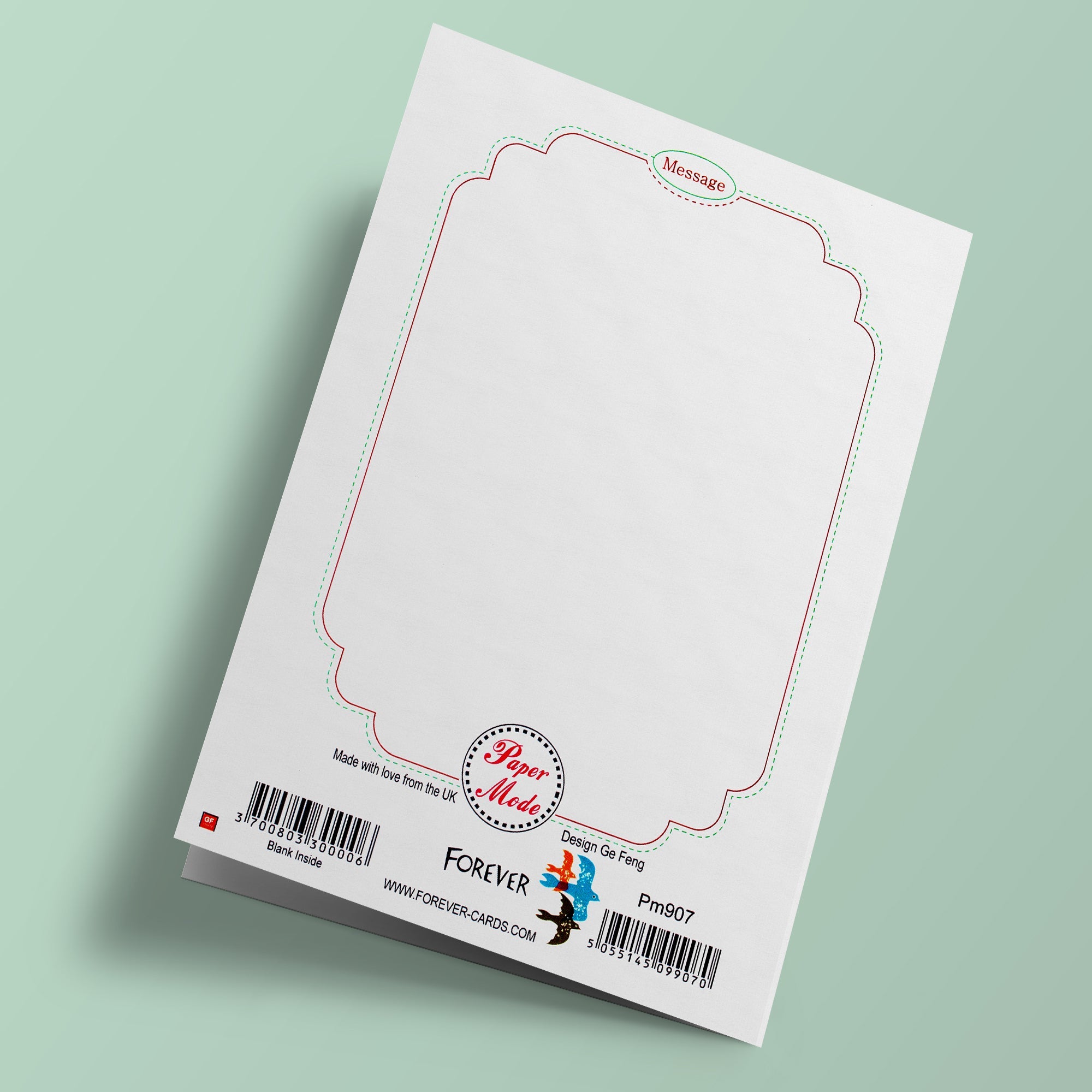 Carte découpée - Trèfle