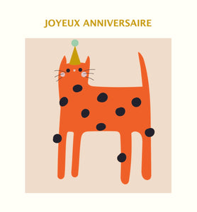 Framed - chat d'anniversaire